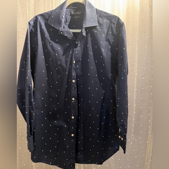 Ralph Lauren Men's Dark Blue Patterned Shirt - Picture 3 of 6